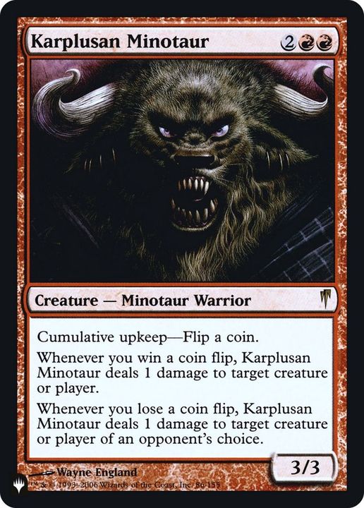 Karplusan Minotaur in the group Singles at Proxyprinters.com (59506)