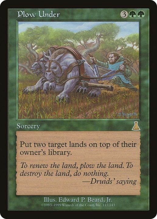 Plow Under in the group Magic the Gathering / Types / Colors / Green at Proxyprinters.com (59509)