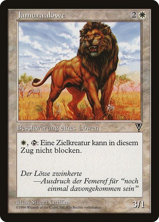 Jamuraan Lion in the group Magic the Gathering / Types / Colors / White at Proxyprinters.com (59523)