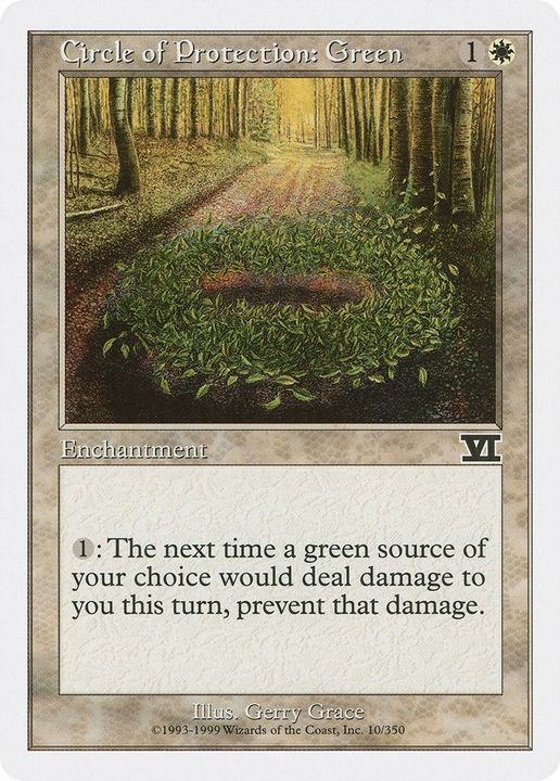 Circle of Protection: Green in the group Magic the Gathering / Sets / Classic Sixth Edition at Proxyprinters.com (59540)