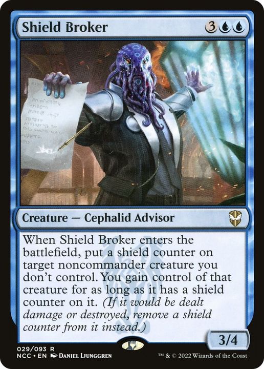 Shield Broker in the group Magic the Gathering / Types / Colors / Blue at Proxyprinters.com (59542)