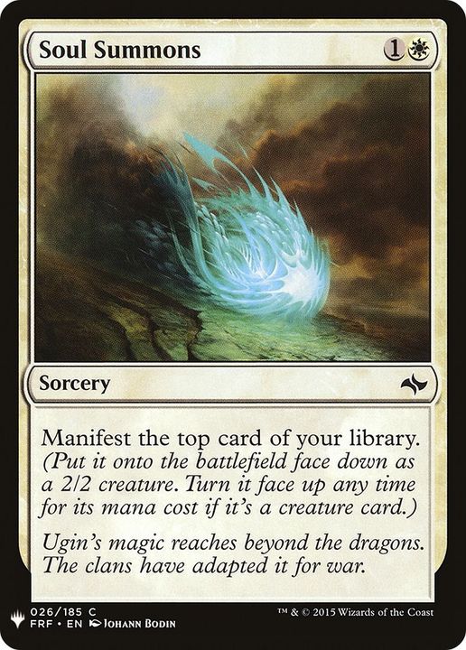 Soul Summons in the group Magic the Gathering / Types / Colors / White at Proxyprinters.com (5955)