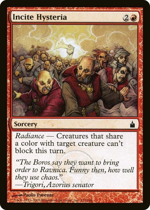 Incite Hysteria in the group Magic the Gathering / Types / Colors / Red at Proxyprinters.com (59555)