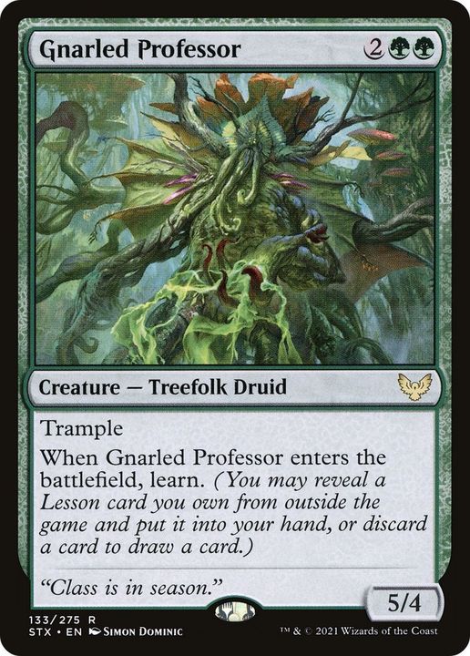 Gnarled Professor in the group Magic the Gathering / Types / Colors / Green at Proxyprinters.com (59566)