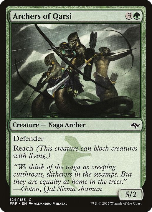 Archers of Qarsi in the group Magic the Gathering / Types / Colors / Green at Proxyprinters.com (5960)