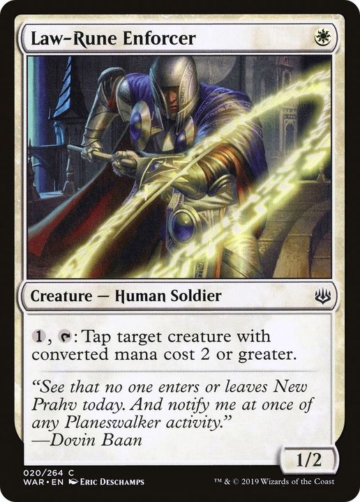 Law-Rune Enforcer in the group Magic the Gathering / Sets / War of the Spark Promos at Proxyprinters.com (59833)