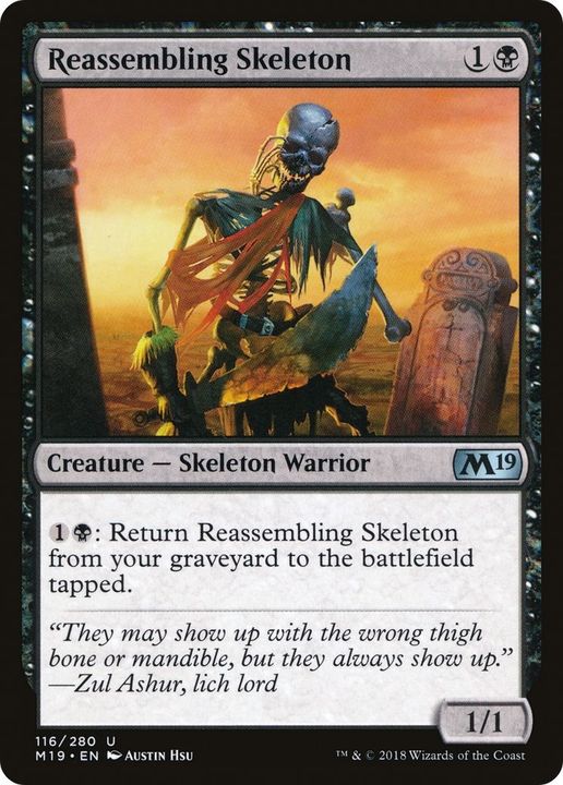 Reassembling Skeleton in the group Magic the Gathering / Types / Creatures / Warrior at Proxyprinters.com (59835)