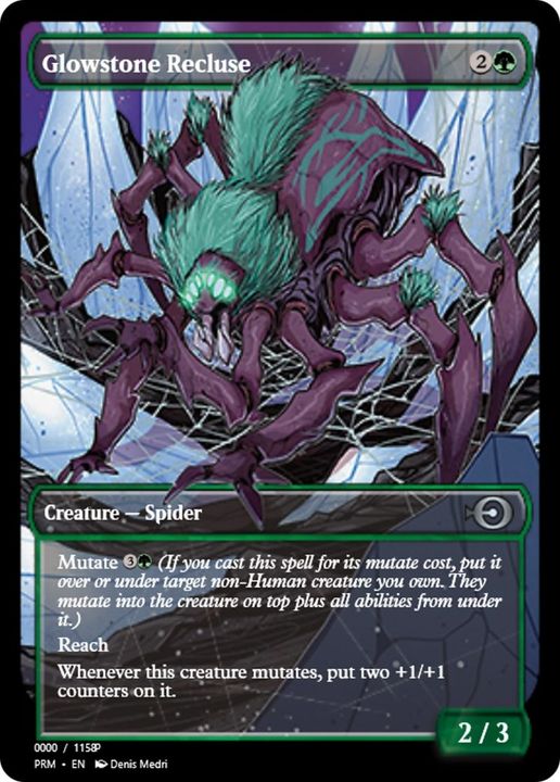 Glowstone Recluse in the group Magic the Gathering / Types / Colors / Green at Proxyprinters.com (59852)