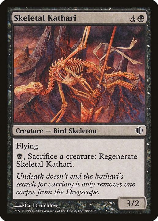 Skeletal Kathari in the group Magic the Gathering / Types / Colors / Black at Proxyprinters.com (59856)