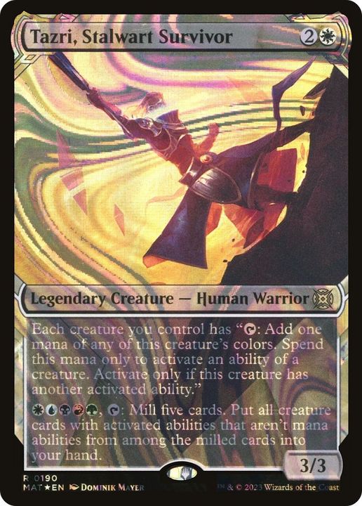 Tazri, Stalwart Survivor in the group Magic the Gathering / Types / Creatures / Warrior at Proxyprinters.com (59859)