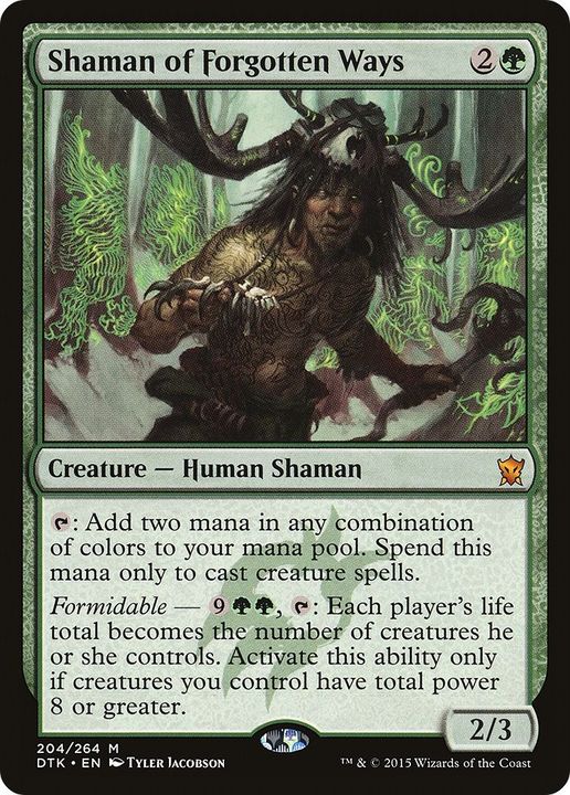 Shaman of Forgotten Ways in the group Magic the Gathering / Types / Creatures / Human at Proxyprinters.com (59862)