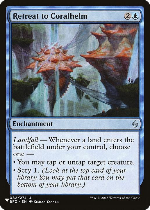 Retreat to Coralhelm in the group Magic the Gathering / Types / Enchantment / Enchantment at Proxyprinters.com (59900)