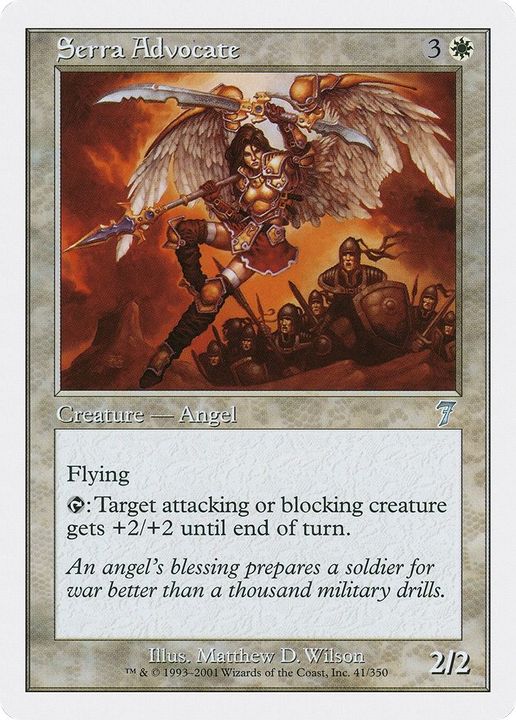 Serra Advocate in the group Magic the Gathering / Sets / Seventh Edition at Proxyprinters.com (59922)