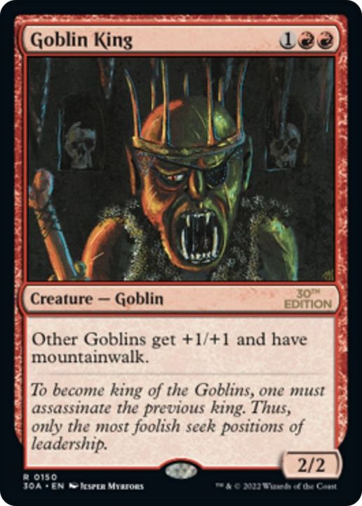 Goblin King in the group Magic the Gathering / Sets / 30th Anniversary Edition at Proxyprinters.com (59923)