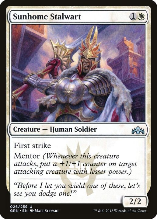 Sunhome Stalwart in the group Magic the Gathering / Types / Creatures / Human at Proxyprinters.com (59967)