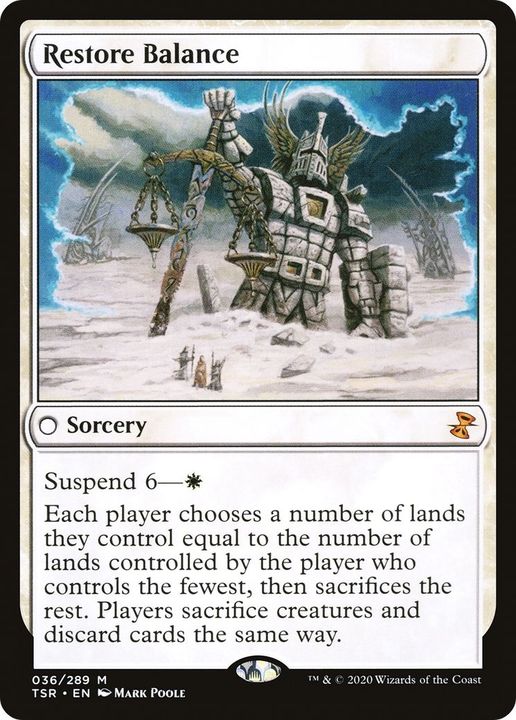 Restore Balance in the group Magic the Gathering / Types / Colors / White at Proxyprinters.com (5998)