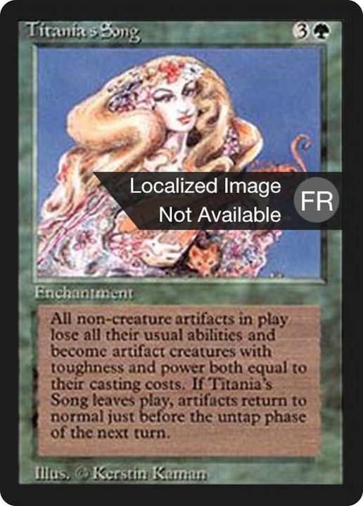 Titania's Song in the group Magic the Gathering / Types / Enchantment / Enchantment at Proxyprinters.com (59986)