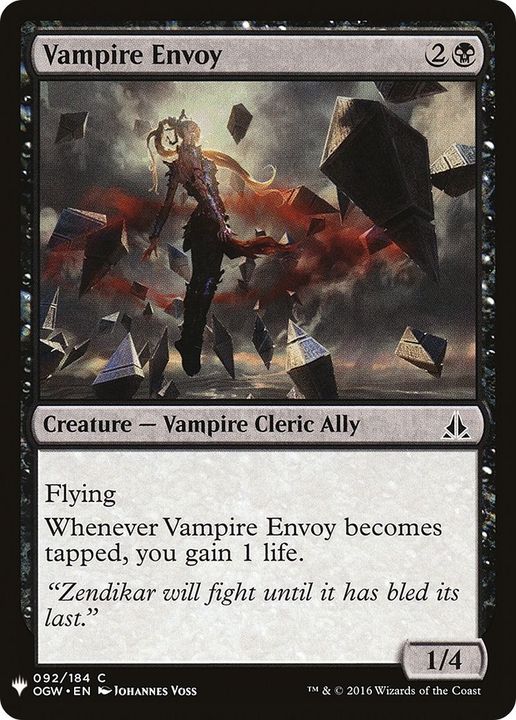 Vampire Envoy in the group Magic the Gathering / Sets / The List at Proxyprinters.com (59998)