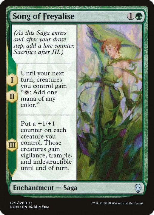 Song of Freyalise in the group Magic the Gathering / Types / Colors / Green at Proxyprinters.com (60027)