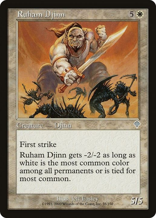 Ruham Djinn in the group Magic the Gathering / Types / Colors / White at Proxyprinters.com (60050)