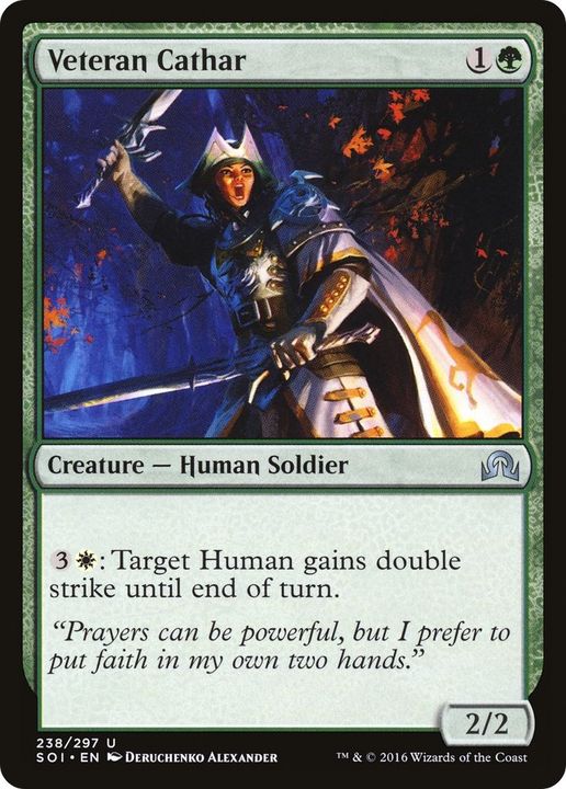 Veteran Cathar in the group Magic the Gathering / Types / Creatures / Human at Proxyprinters.com (60060)