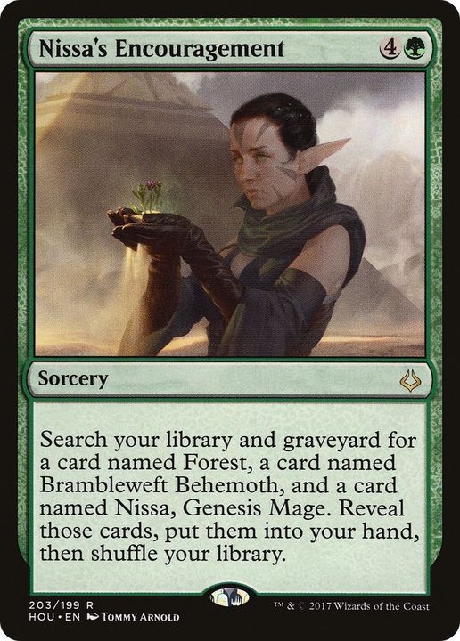 Nissa's Encouragement in the group Magic the Gathering / Types / Colors / Green at Proxyprinters.com (60096)