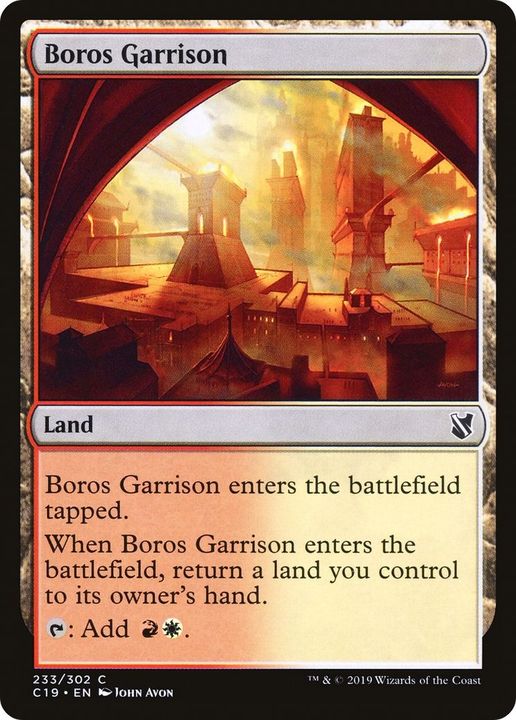 Boros Garrison in the group Magic the Gathering / Sets / Commander 2019 at Proxyprinters.com (60155)