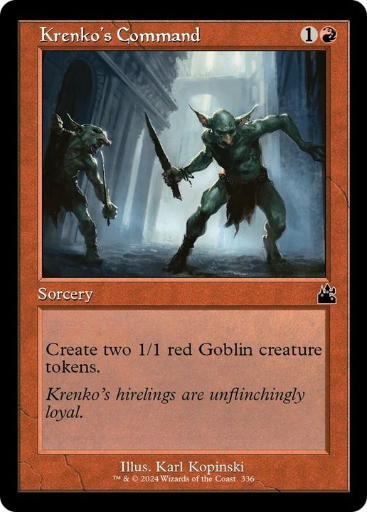 Krenko's Command in the group Magic the Gathering / Types / Colors / Red at Proxyprinters.com (60160)