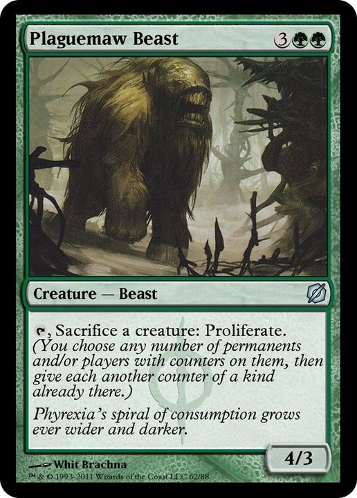 Plaguemaw Beast in the group Magic the Gathering / Types / Colors / Green at Proxyprinters.com (60163)