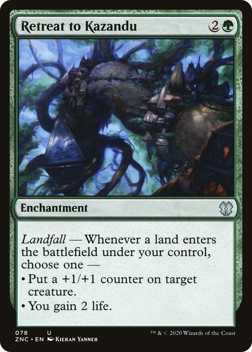 Retreat to Kazandu in the group Magic the Gathering / Types / Enchantment / Enchantment at Proxyprinters.com (60193)