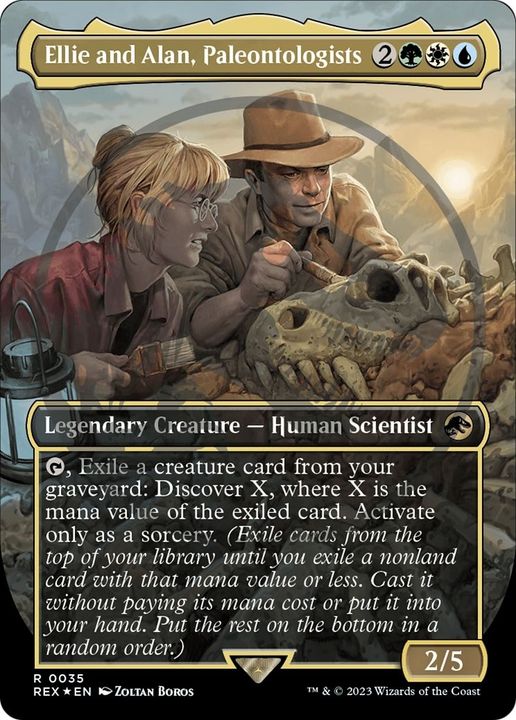 Ellie and Alan, Paleontologists in the group Magic the Gathering / Types / Creatures / Human at Proxyprinters.com (60222)