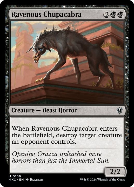 Ravenous Chupacabra in the group Magic the Gathering / Sets / Murders at Karlov Manor Commander at Proxyprinters.com (60271)