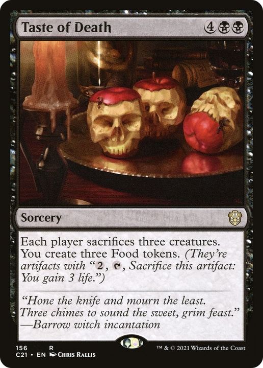 Taste of Death in the group Magic the Gathering / Types / Colors / Black at Proxyprinters.com (60279)