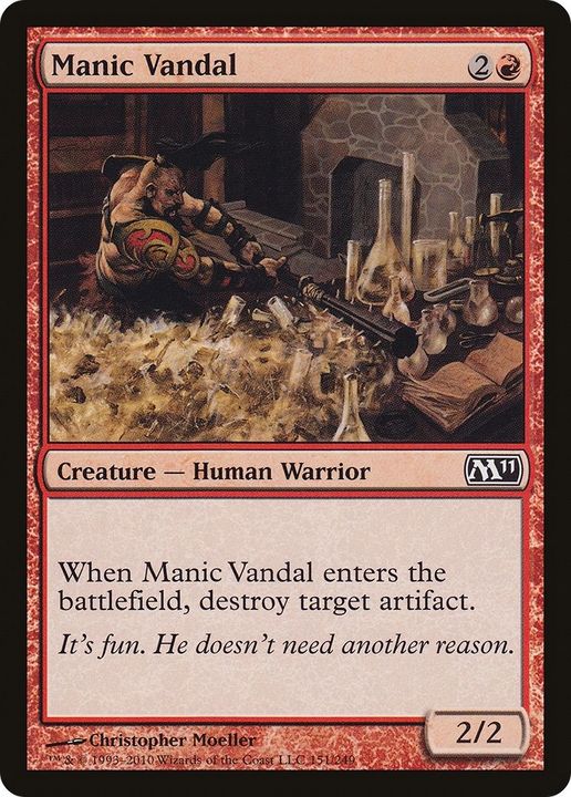 Manic Vandal in the group Magic the Gathering / Types / Creatures / Warrior at Proxyprinters.com (60323)