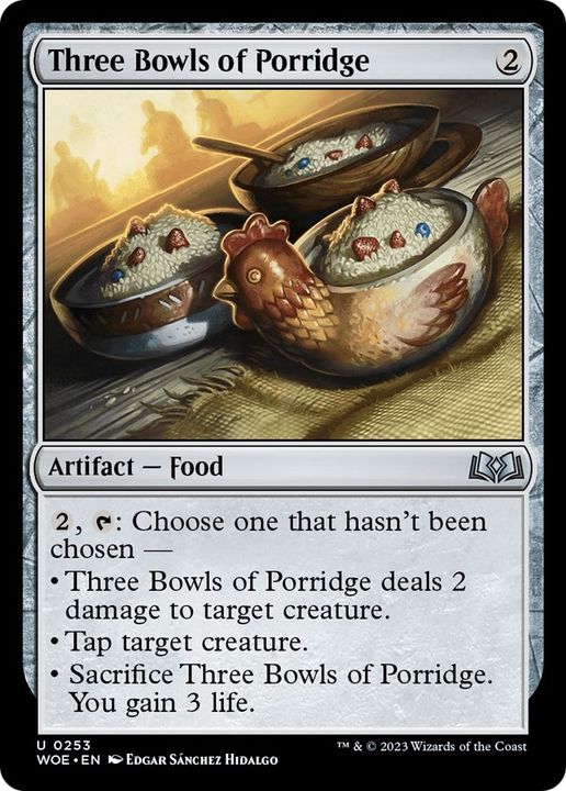 Three Bowls of Porridge in the group Magic the Gathering / Types / Artifacts / Artifact at Proxyprinters.com (60332)