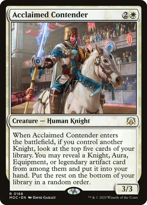 Acclaimed Contender in the group Magic the Gathering / Types / Creatures / Human at Proxyprinters.com (60333)