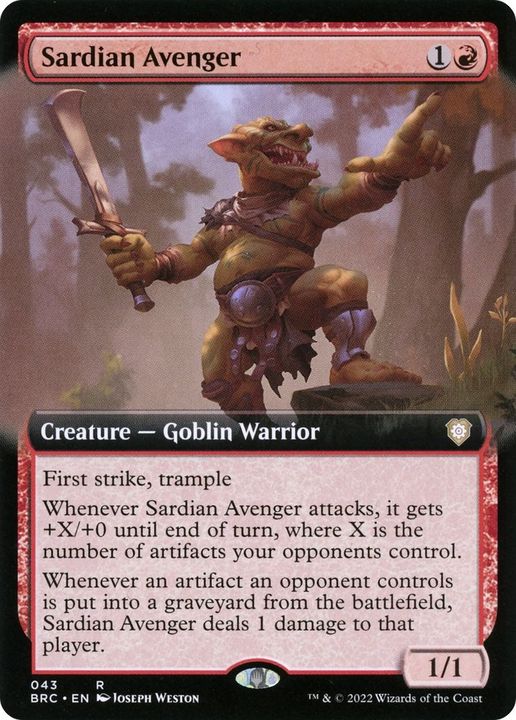 Sardian Avenger in the group Magic the Gathering / Types / Creatures / Warrior at Proxyprinters.com (6037)