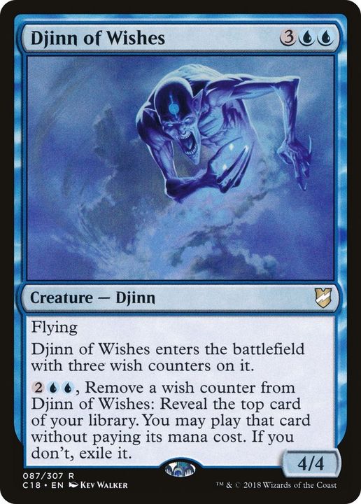 Djinn of Wishes in the group Magic the Gathering / Types / Colors / Blue at Proxyprinters.com (60419)