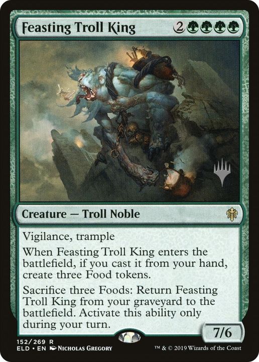 Feasting Troll King in the group Magic the Gathering / Sets / Throne of Eldraine Promos at Proxyprinters.com (60428)