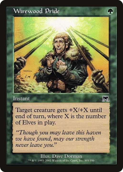 Wirewood Pride in the group Magic the Gathering / Types / Colors / Green at Proxyprinters.com (60447)