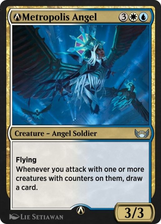 A-Metropolis Angel in the group Magic the Gathering / Types / Colors / Multicolors / U, W at Proxyprinters.com (60461)