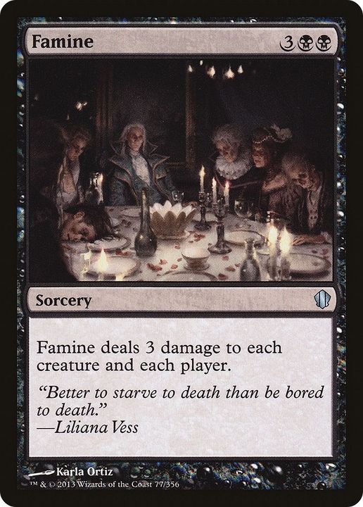 Famine in the group Magic the Gathering / Types / Colors / Black at Proxyprinters.com (60467)