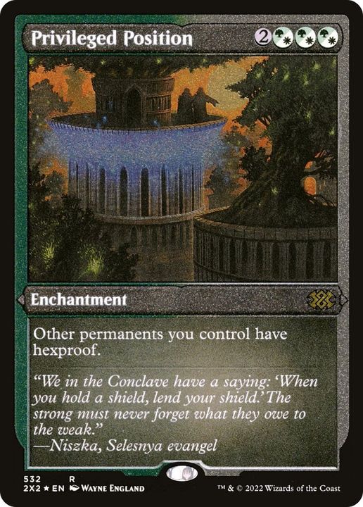 Privileged Position in the group Magic the Gathering / Types / Enchantment / Enchantment at Proxyprinters.com (60471)