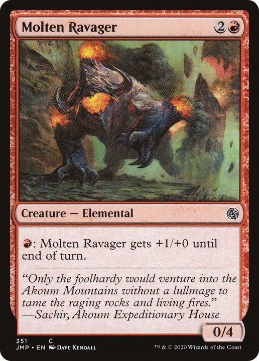 Molten Ravager in the group Magic the Gathering / Types / Colors / Red at Proxyprinters.com (60472)