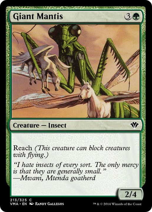 Giant Mantis in the group Magic the Gathering / Types / Colors / Green at Proxyprinters.com (60486)