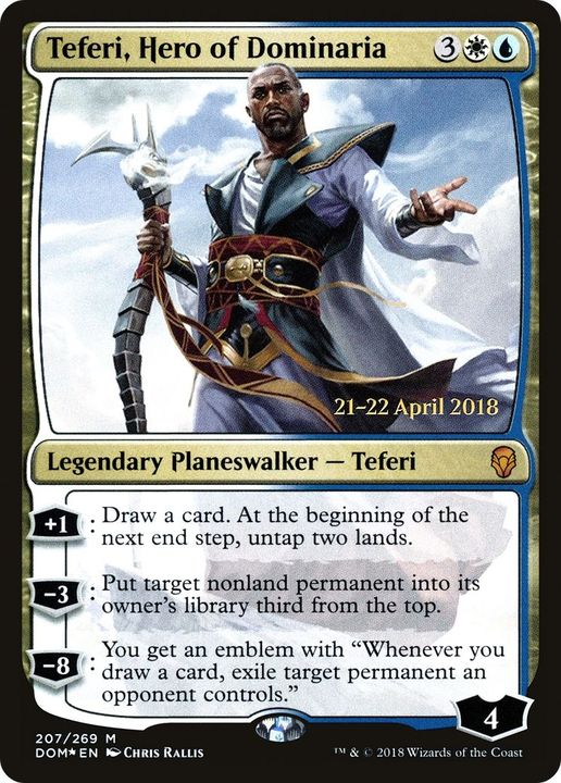 Teferi, Hero of Dominaria in the group Magic the Gathering / Sets / Dominaria Promos at Proxyprinters.com (60488)