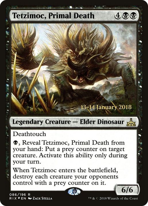 Tetzimoc, Primal Death in the group Magic the Gathering / Sets / RNA Guild Kit Tokens at Proxyprinters.com (6050)