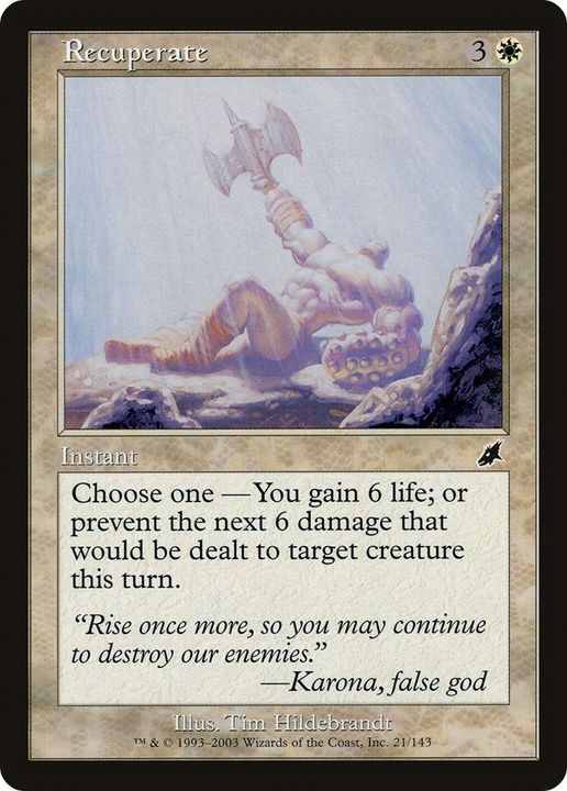 Recuperate in the group Magic the Gathering / Types / Colors / White at Proxyprinters.com (60530)