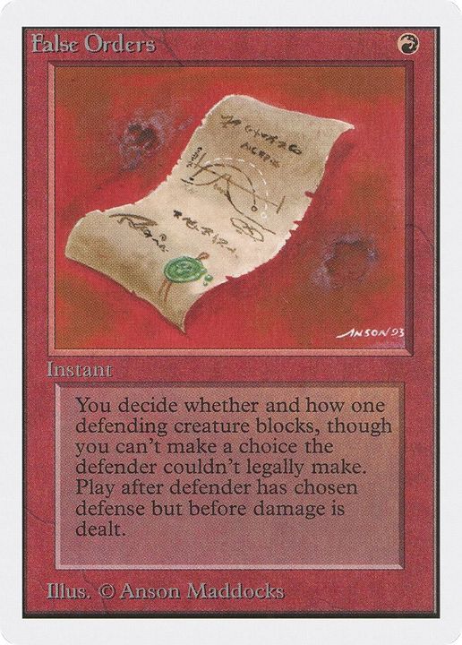 False Orders in the group Magic the Gathering / Types / Colors / Red at Proxyprinters.com (60540)