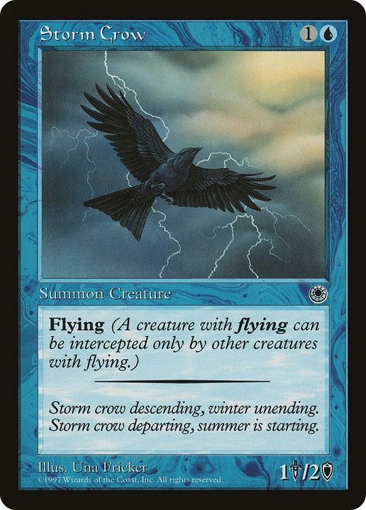 Storm Crow in the group Magic the Gathering / Types / Colors / Blue at Proxyprinters.com (60582)